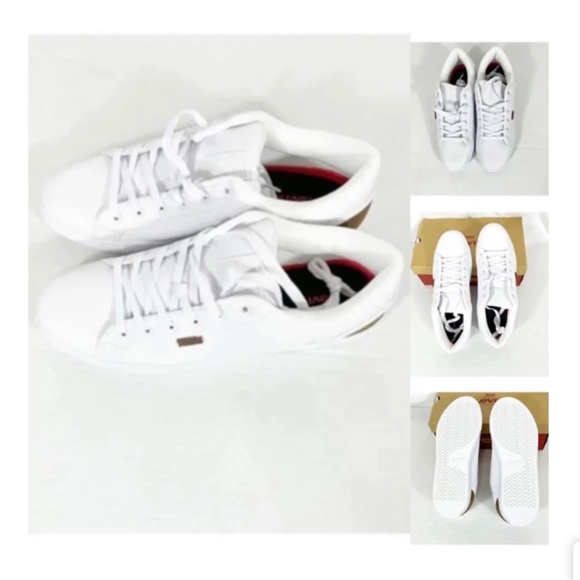 Levi's NWB Sz 13M White/Tan Mens Jeffrey 501 Tumbled UL Casual Sneaker Shoes - Picture 3 of 6